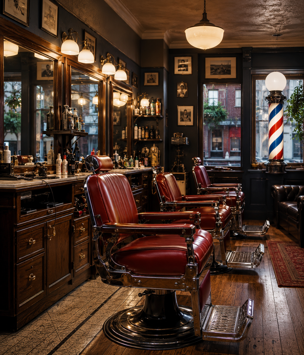 Inside Geno's Barber Shop
